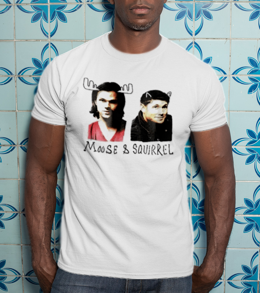 Moose And Squirrel Sam And Dean Winchester Supernatural T-Shirt
