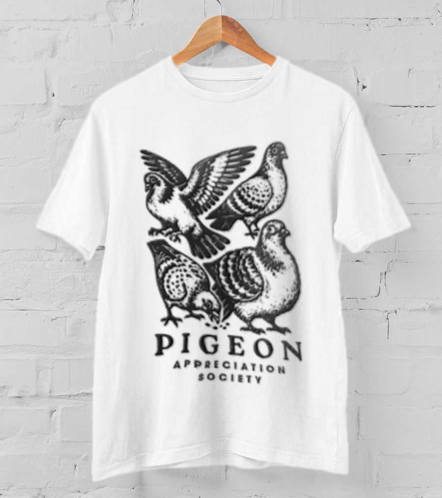 Pigeon Appreciation Society Vintage Bird Enthusiast Collective T-Shirt