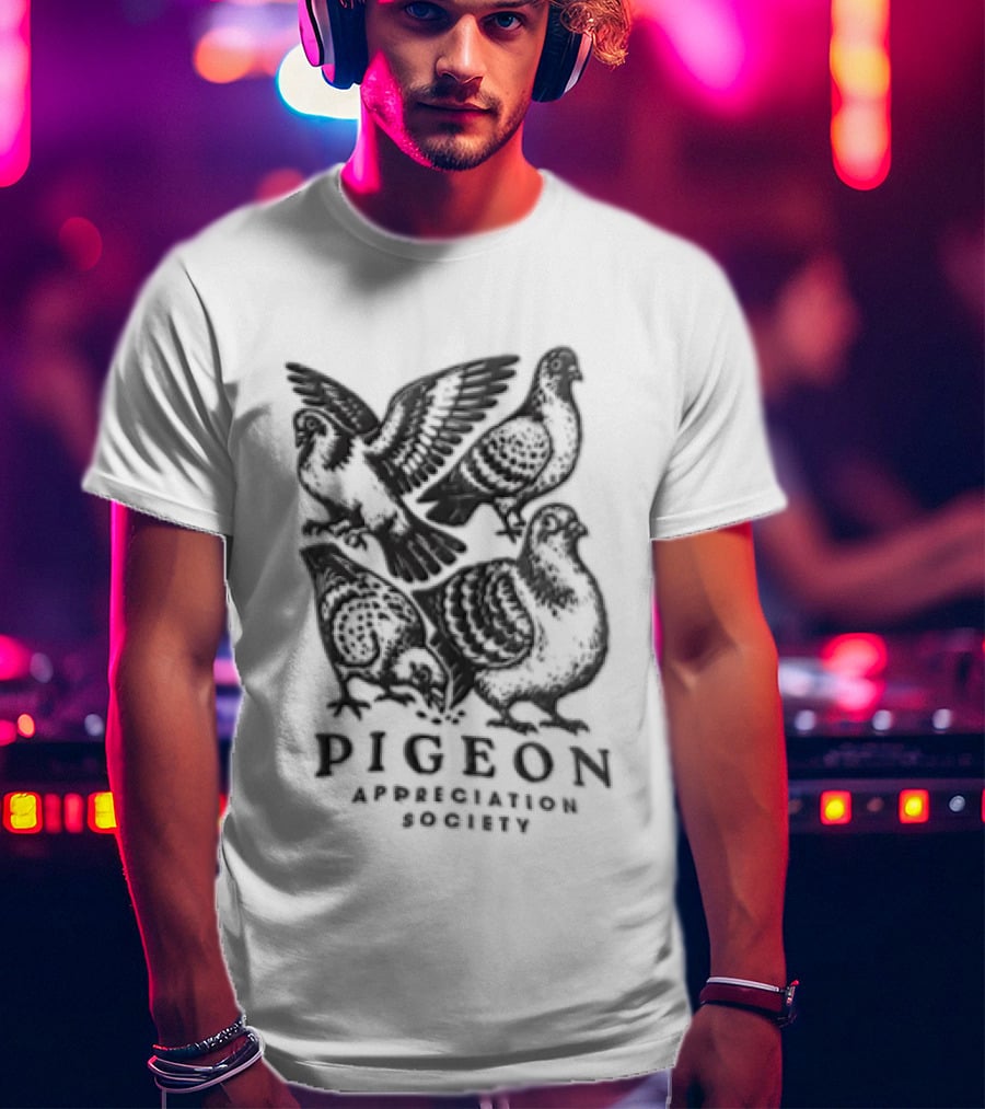 Pigeon Appreciation Society Vintage Bird Enthusiast Collective T-Shirt