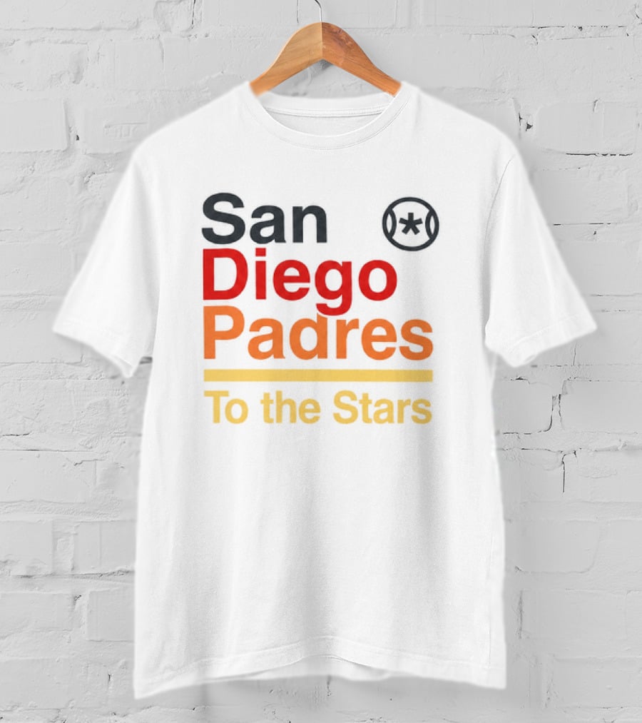 San Diego Padres To The Stars Retro Baseball T-Shirt