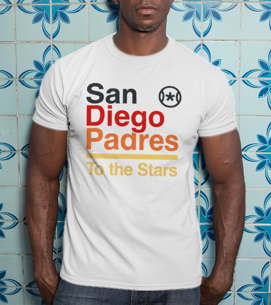 San Diego Padres To The Stars Retro Baseball T-Shirt