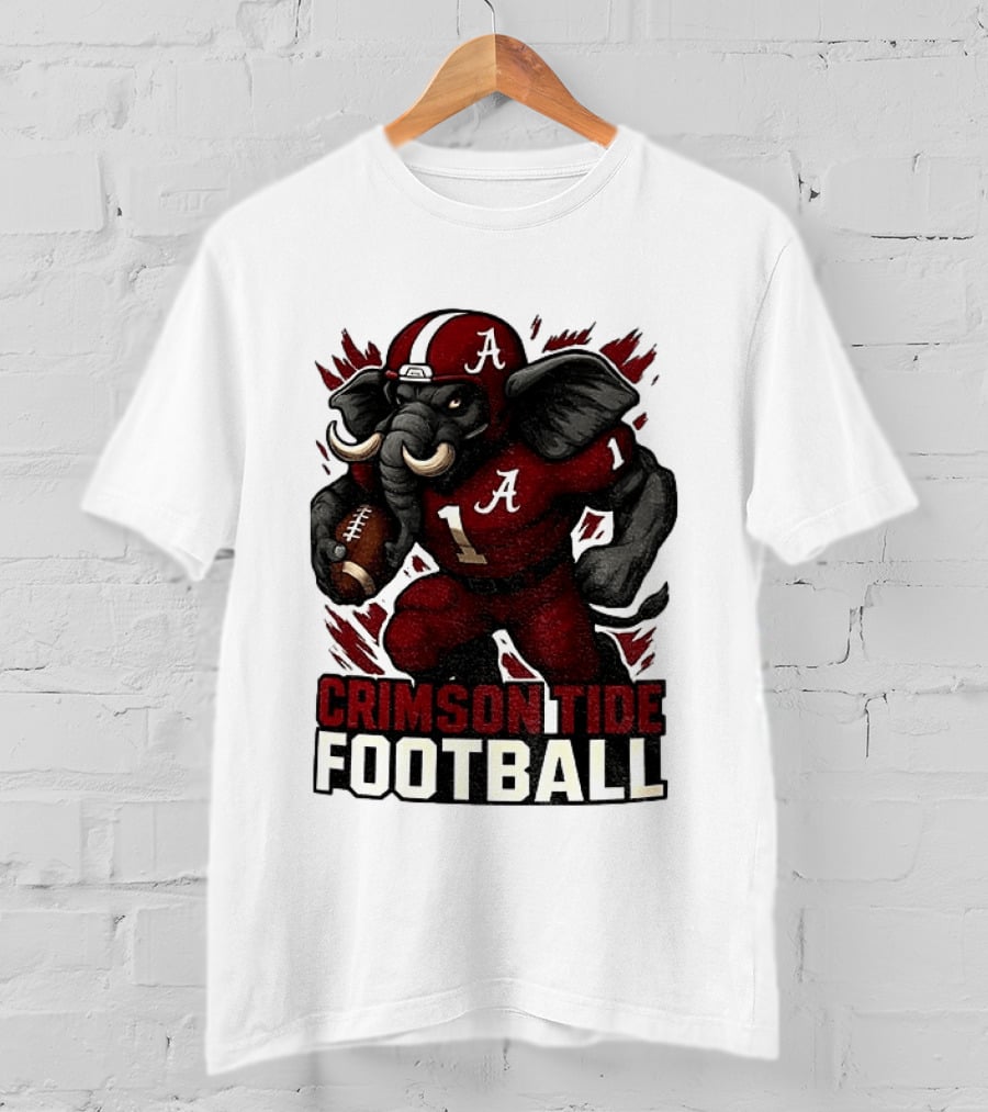 Crimson Tide Football Elephant Alabama A 1 T-Shirt
