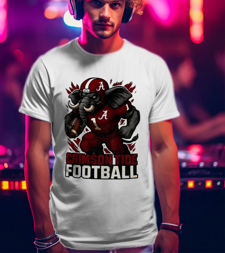Crimson Tide Football Elephant Alabama A 1 T-Shirt