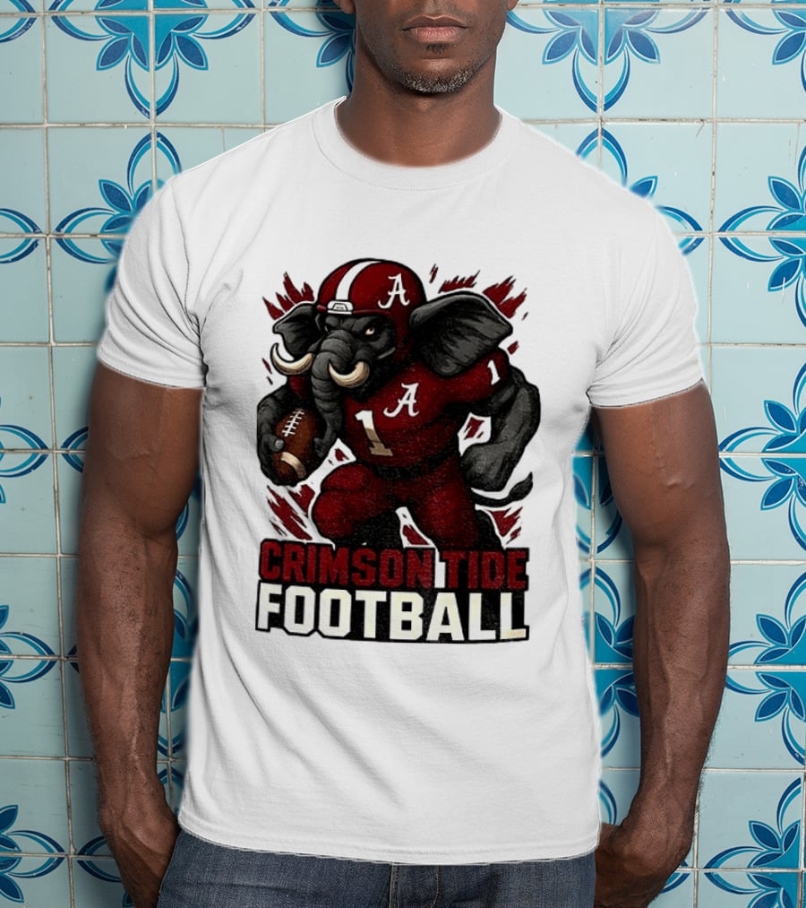 Crimson Tide Football Elephant Alabama A 1 T-Shirt