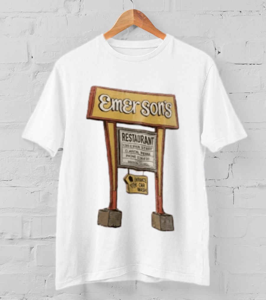 Emerson's Restaurant Sign Main Street Clarion Phone T-Shirt