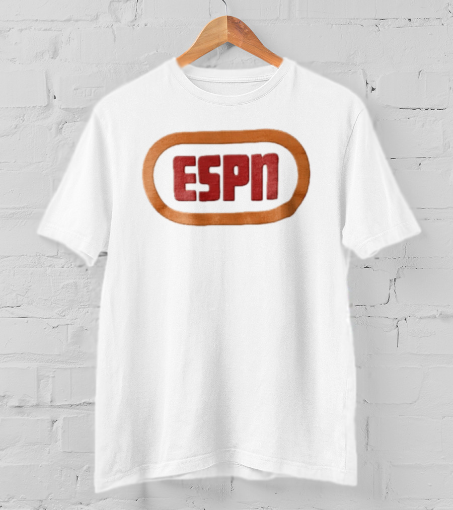 ESPN Oval Border Classic Style Retro Sports T-Shirt