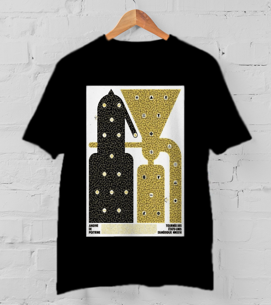 Angine De Poitrine Tournée Des États Unis D'Amérique MMXXVI Tour Music Limited T-Shirt