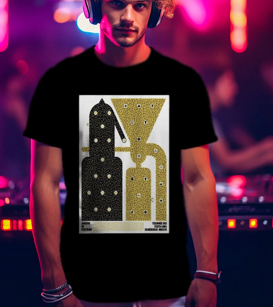 Angine De Poitrine Tournée Des États Unis D'Amérique MMXXVI Tour Music Limited T-Shirt