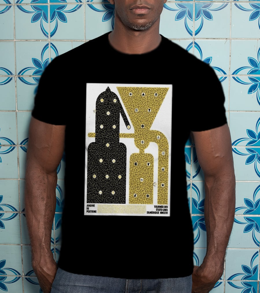 Angine De Poitrine Tournée Des États Unis D'Amérique MMXXVI Tour Music Limited T-Shirt