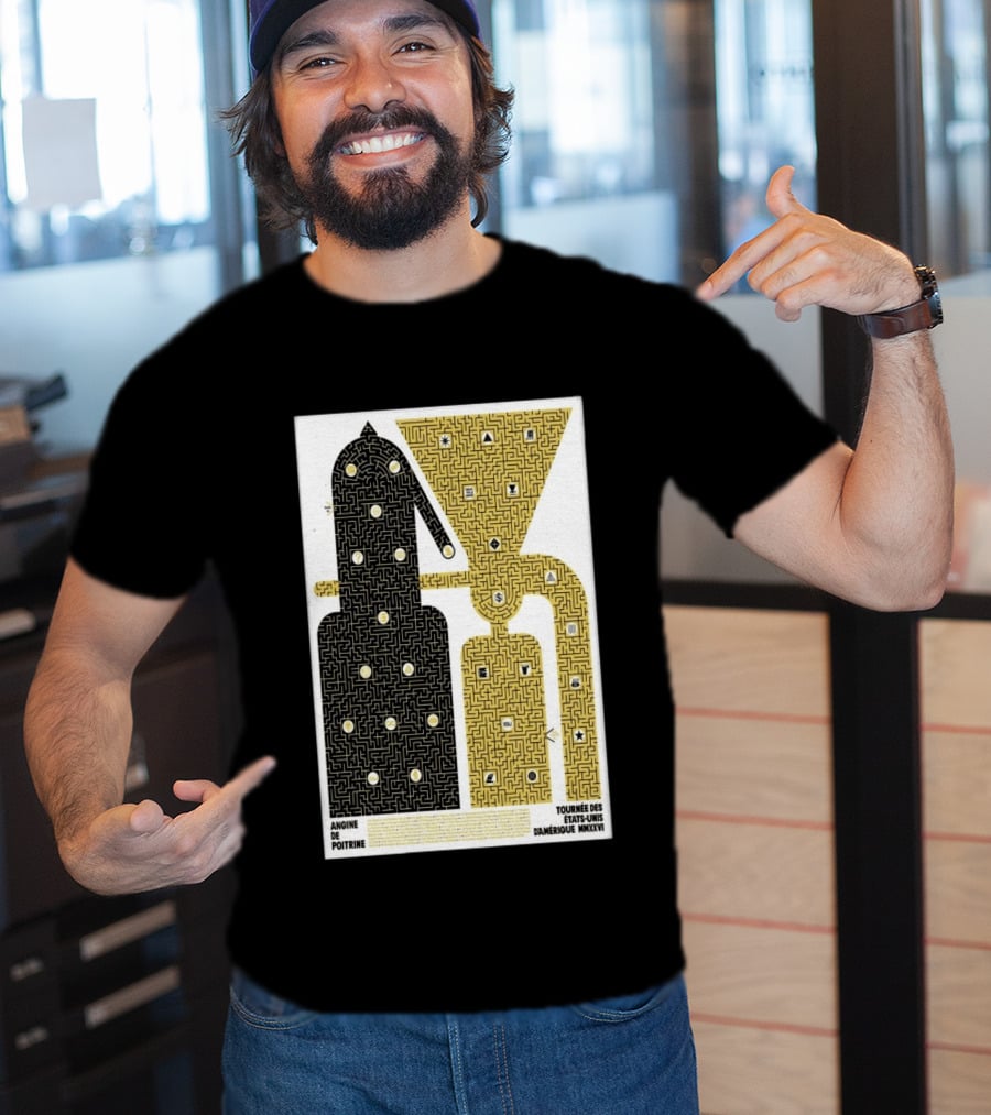 Angine De Poitrine Tournée Des États Unis D'Amérique MMXXVI Tour Music Limited T-Shirt