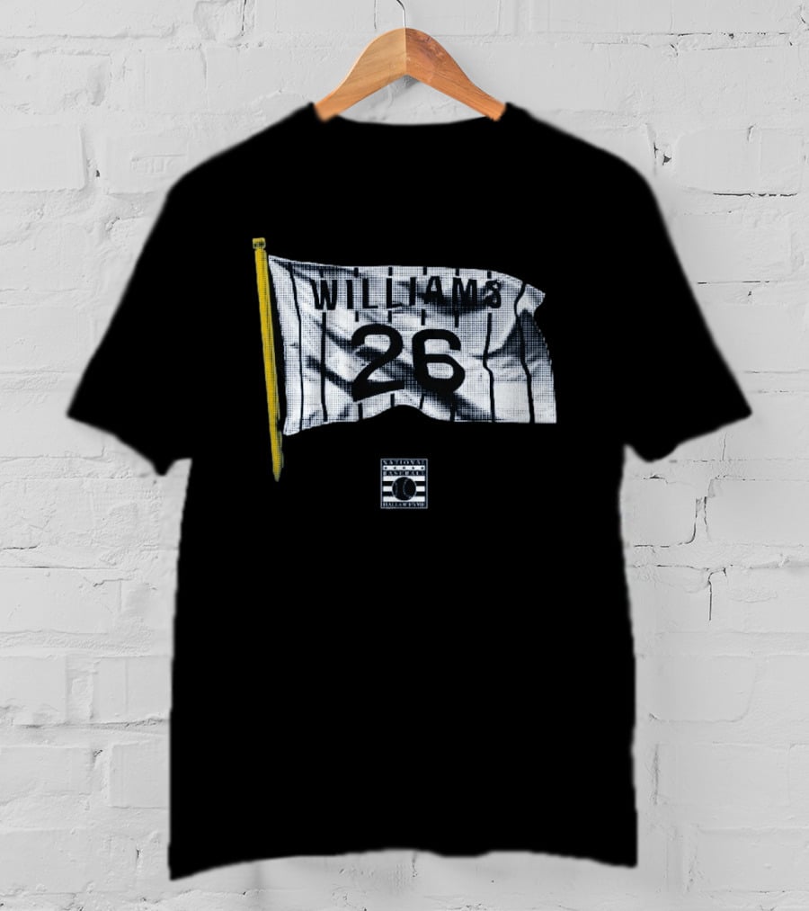 Williams 26 Flag National Baseball Hall Of Fame T-Shirt