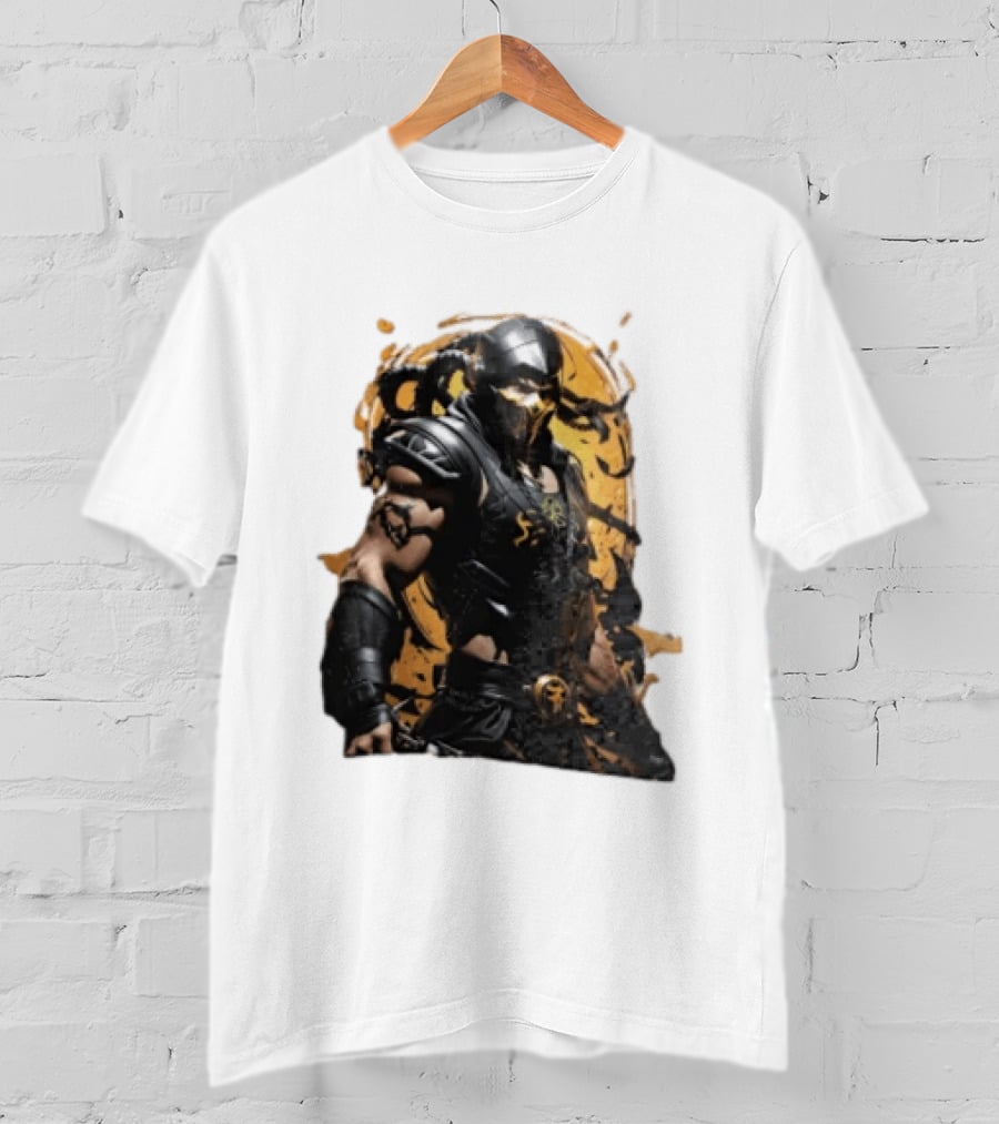 Mortal Kombat Scorpion Warrior Fighter T-Shirt
