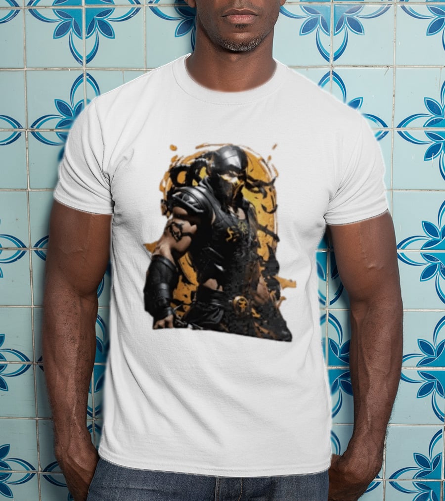 Mortal Kombat Scorpion Warrior Fighter T-Shirt