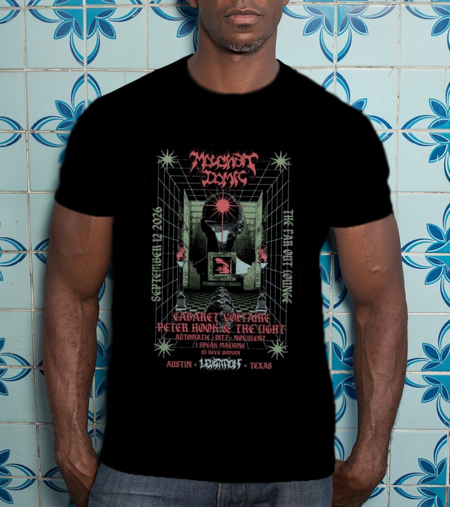 Molchat Doma Cabaret Voltaire Peter Hook & The Light Live Austin The Far Out Lounge September 12 2026 T-Shirt