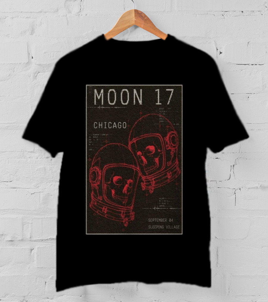 MOON 17 Chicago September 4 Sleeping Village Concert T-Shirt