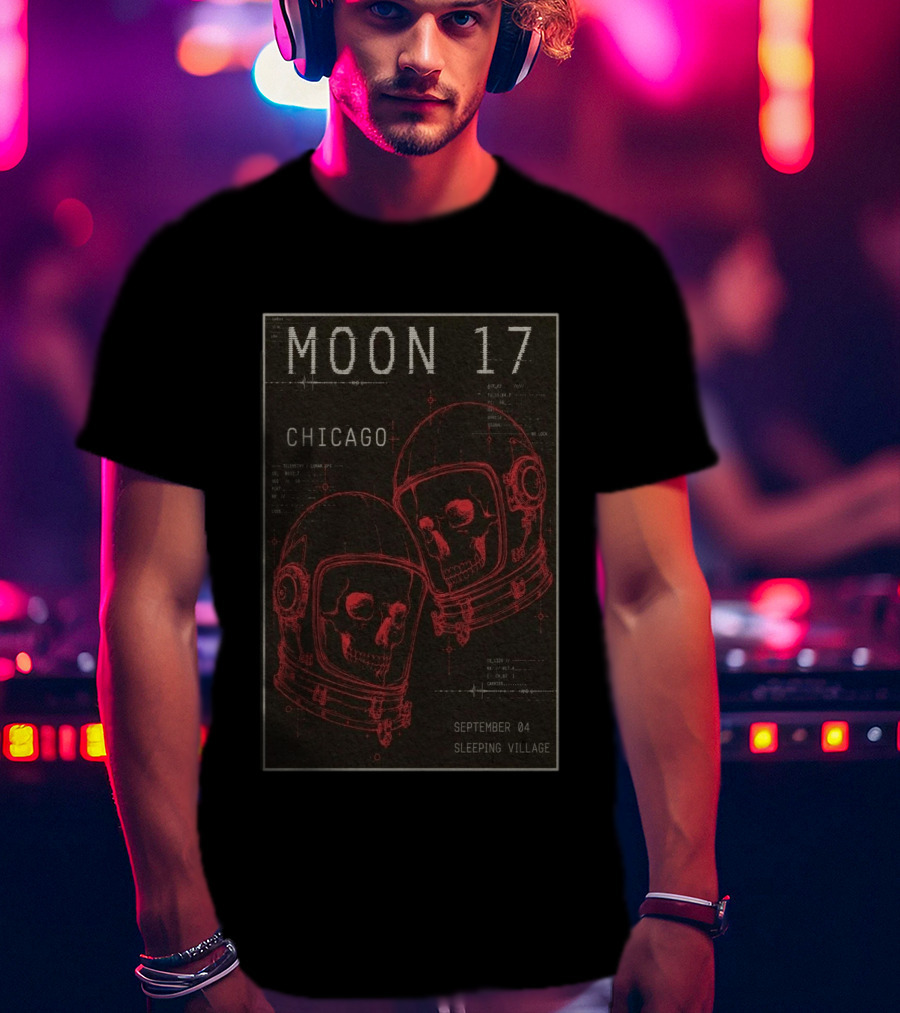 MOON 17 Chicago September 4 Sleeping Village Concert T-Shirt