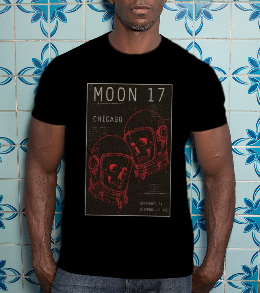 MOON 17 Chicago September 4 Sleeping Village Concert T-Shirt