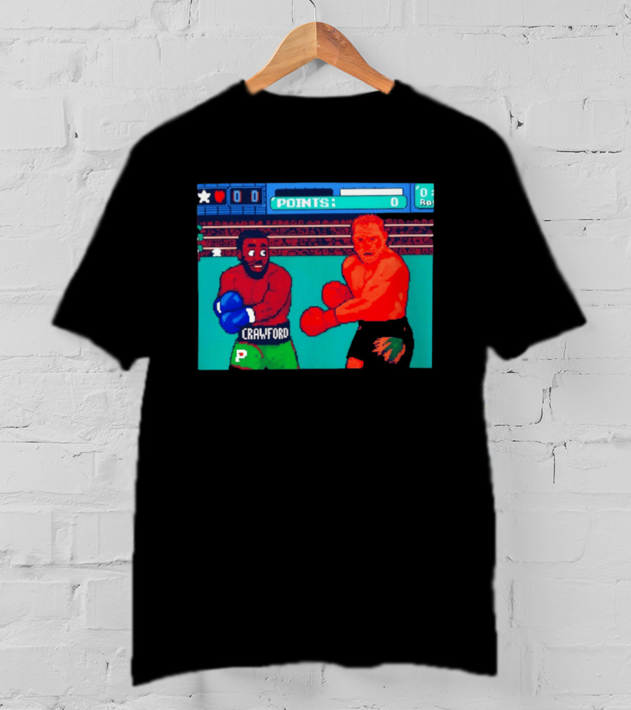 Crawford Vs Canelo Retro Boxing Arcade Game Showdown T-Shirt