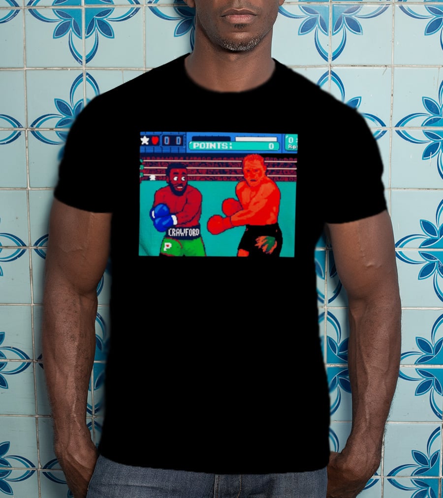 Crawford Vs Canelo Retro Boxing Arcade Game Showdown T-Shirt