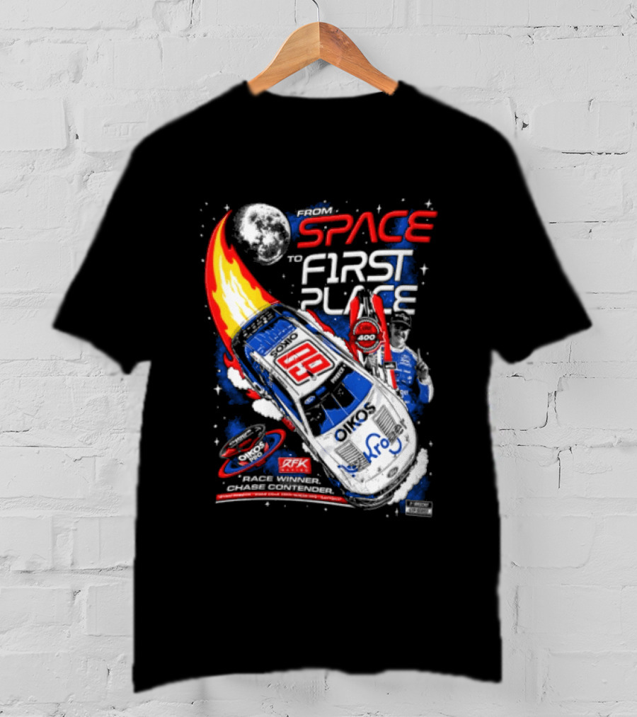 Space To First Place Daytona RFK Racing 2023 NASCAR Win T-Shirt