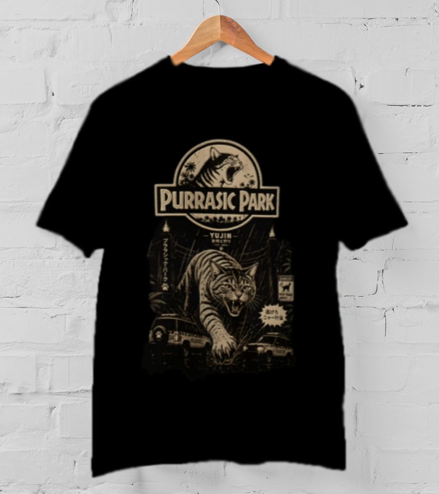 Purrasic Park Yujin Cat Jurassic T-Shirt