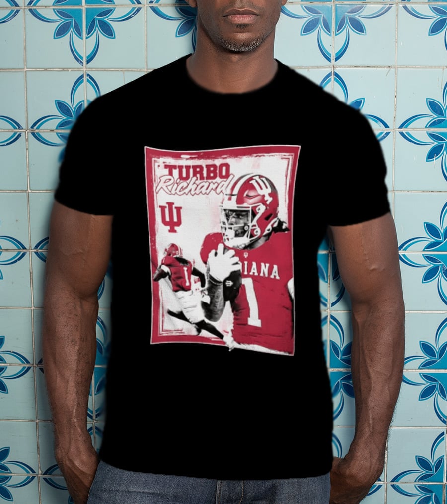 Indiana Hoosiers Turbo Richard #1 Football Powerhouse T-Shirt