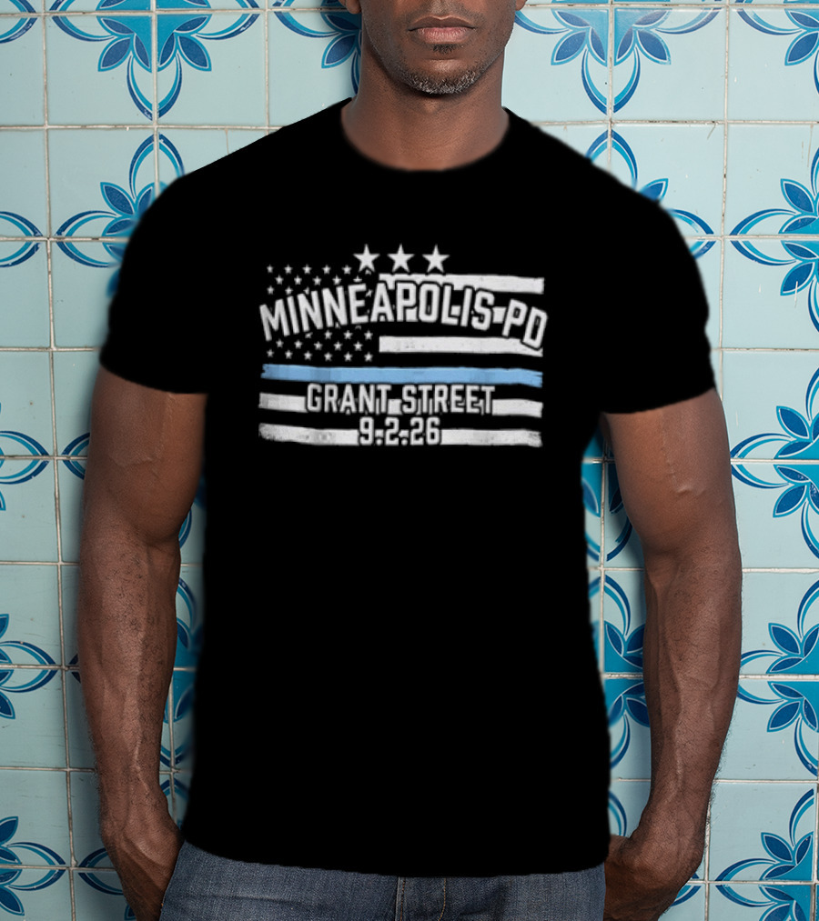 Minneapolis Pd Grange Street 8.2.25 Stars And Stripes T-Shirt