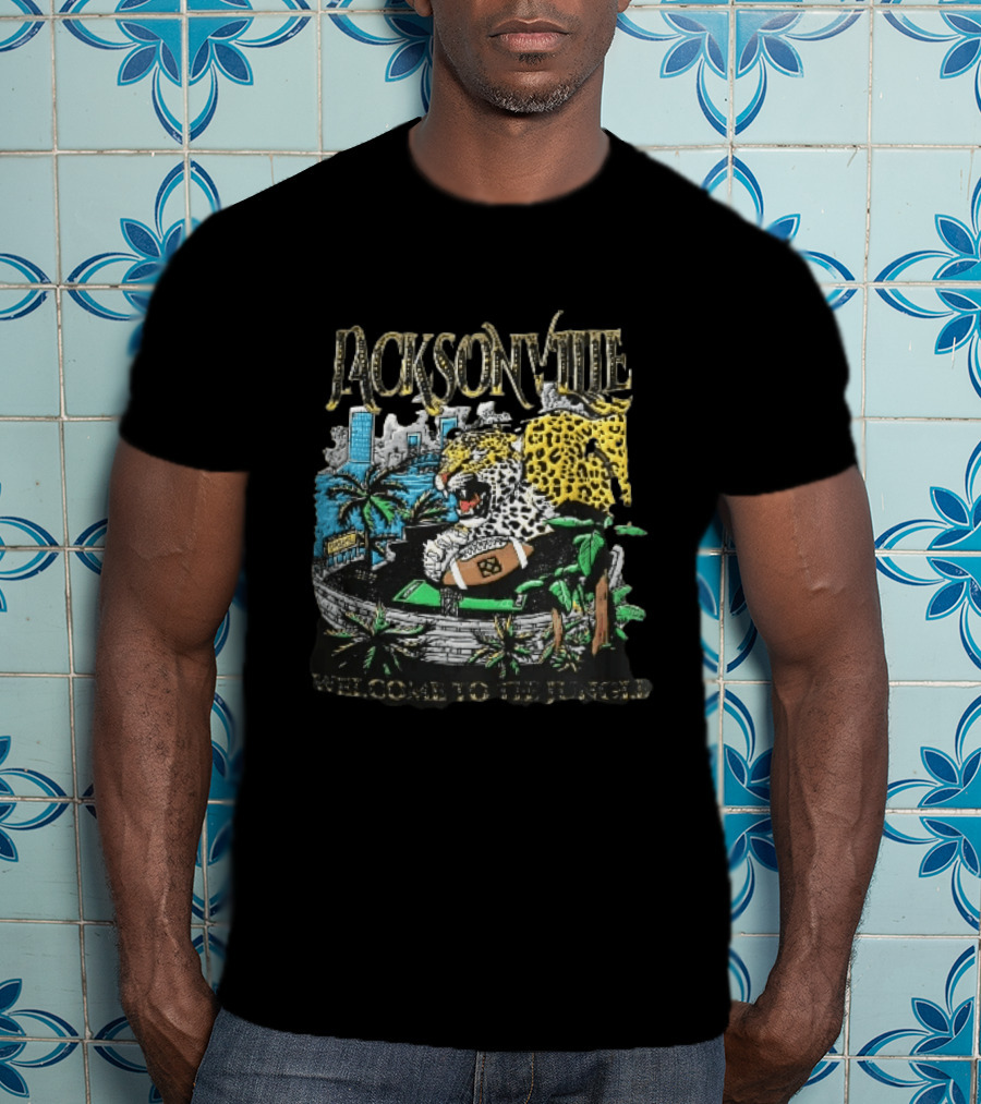 Jacksonville Welcome To The Jungle Leopard Football Stadium T-Shirt