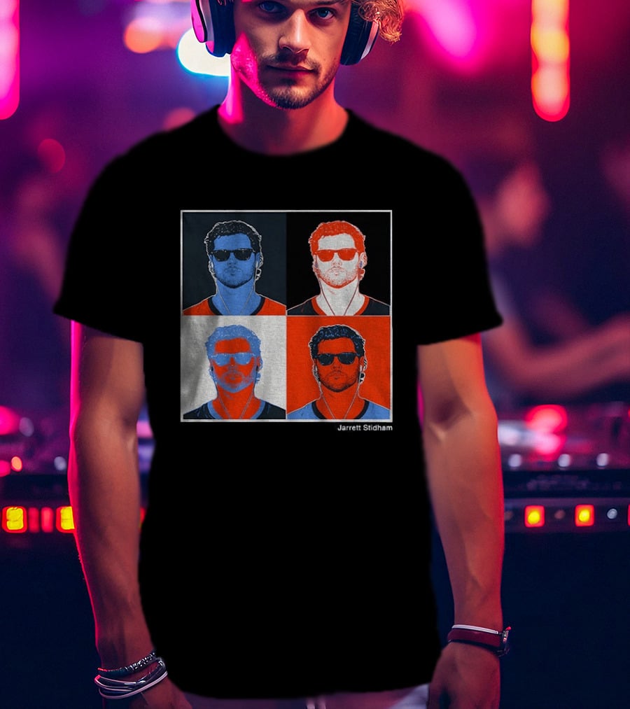 Jarrett Stidham Pop Art Denver Broncos Football Player T-Shirt