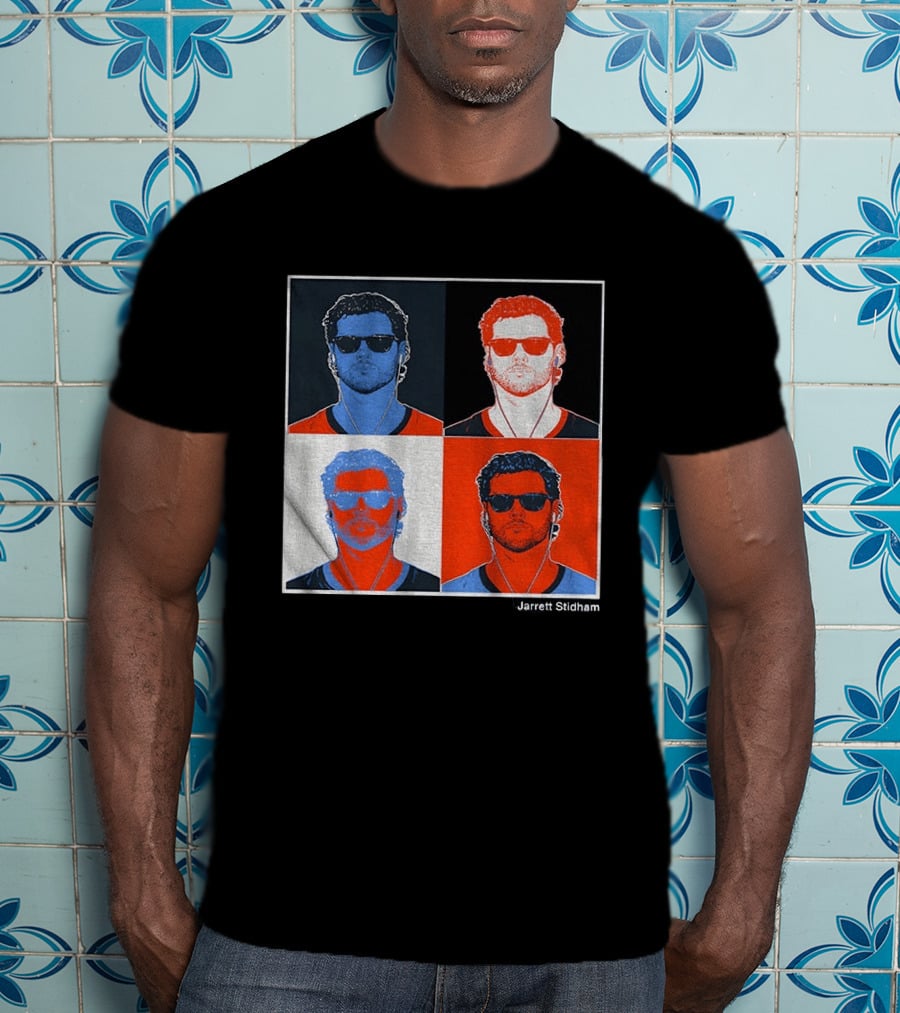 Jarrett Stidham Pop Art Denver Broncos Football Player T-Shirt