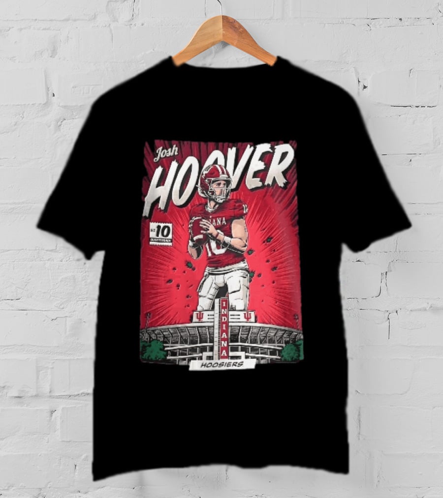 Josh Hoover Indiana Hoosiers Football Quarterback No 10 T-Shirt