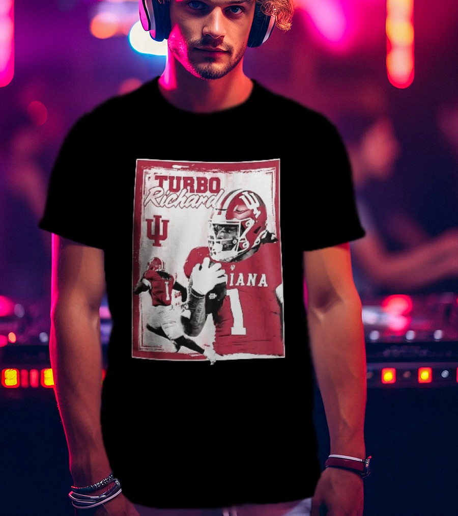 Turbo Richard Indiana Football Player IU Sports Helmets T-Shirt