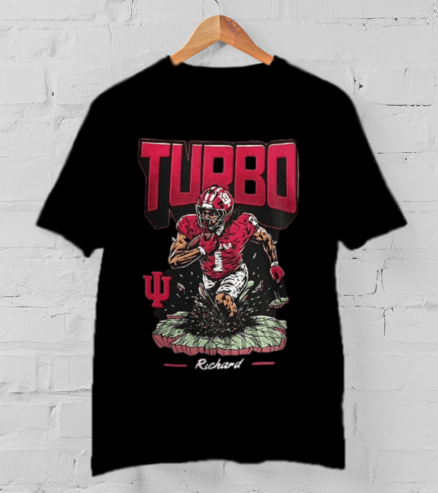 Turbo Richard Indiana Football Running Back Explosion T-Shirt