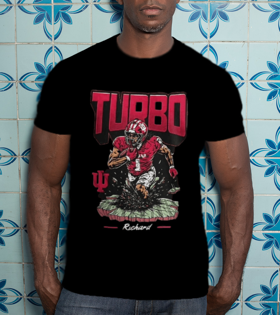 Turbo Richard Indiana Football Running Back Explosion T-Shirt