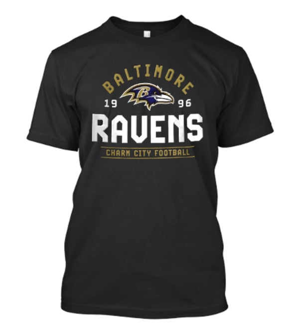 Baltimore Ravens Charm City Football 1996 Ravens Bird Head T-Shirt