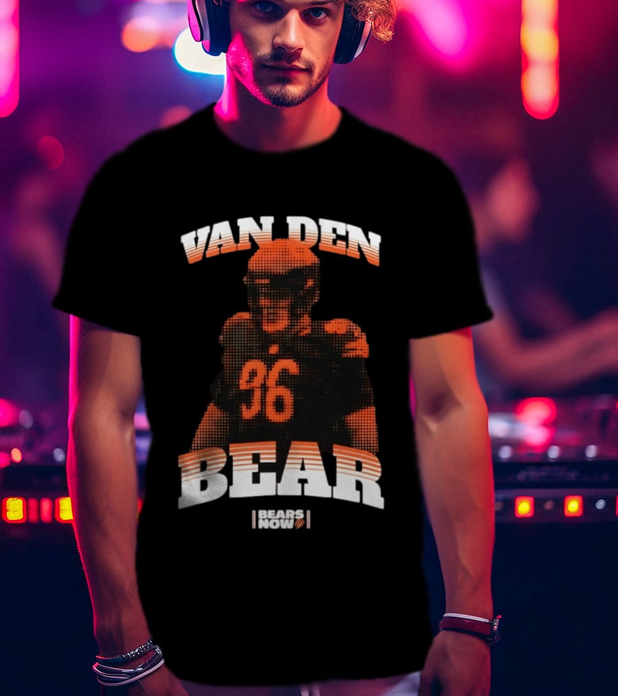 Van Den Bear Chicago Bears 36 T-Shirt