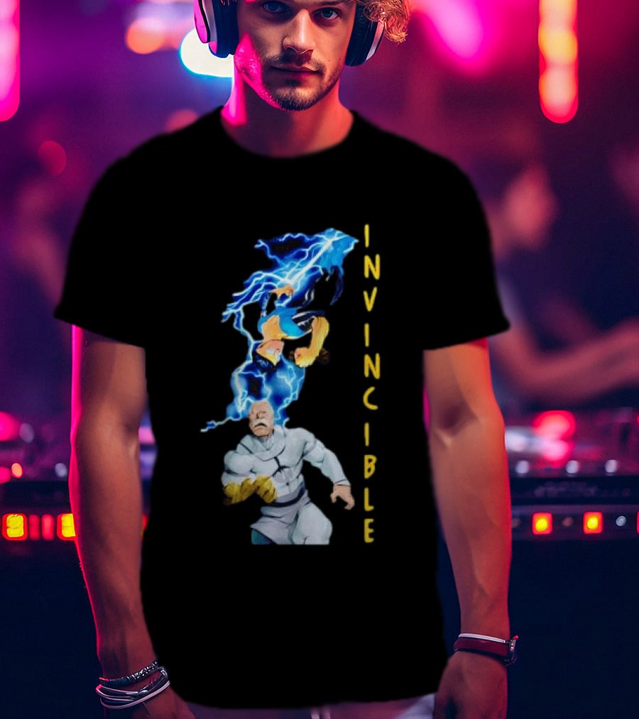 Invincible Vs Conquest Lightning Battle T-Shirt