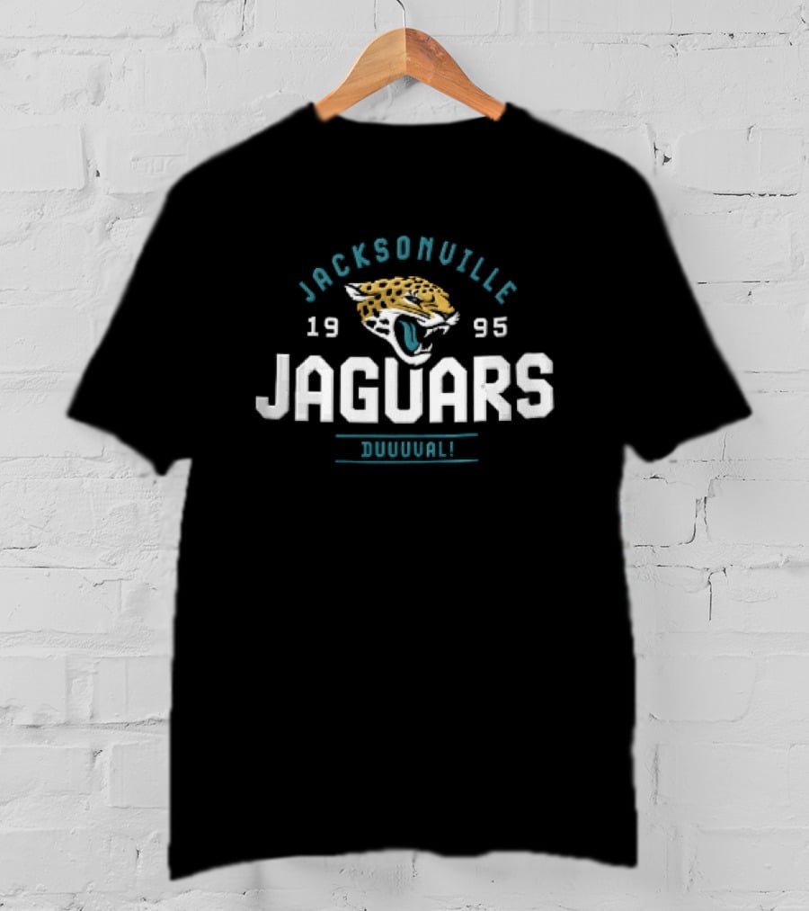 Jacksonville Jaguars 1995 Duuuval Roaring Jaguar Head T-Shirt