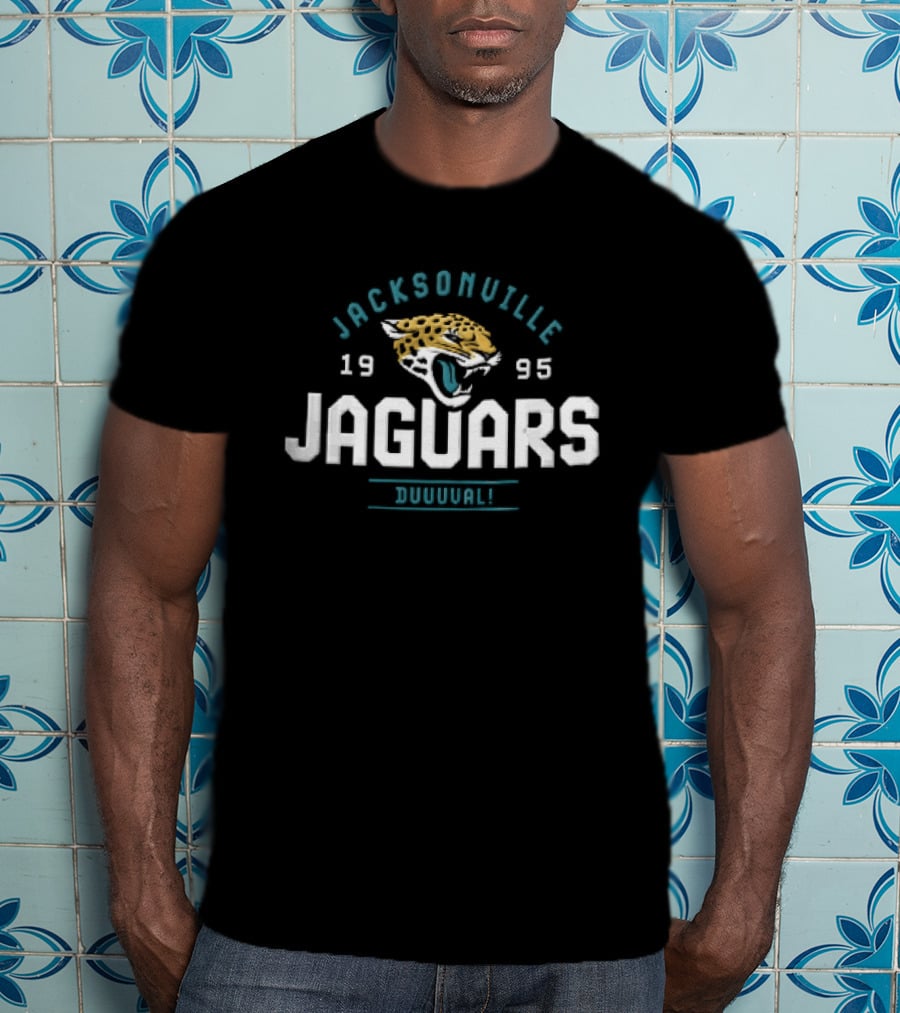 Jacksonville Jaguars 1995 Duuuval Roaring Jaguar Head T-Shirt
