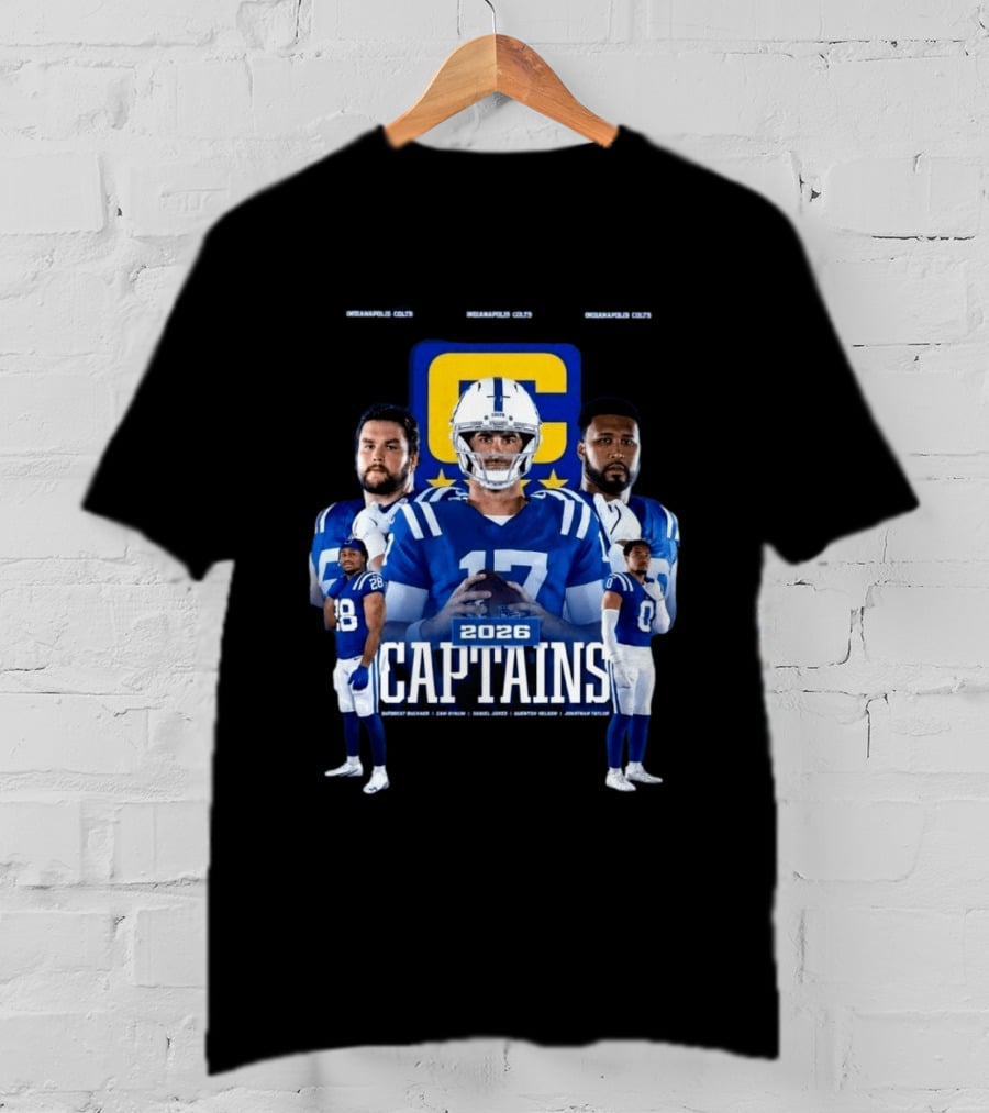 Colts Football 2026 Captains Sports Team T-Shirt