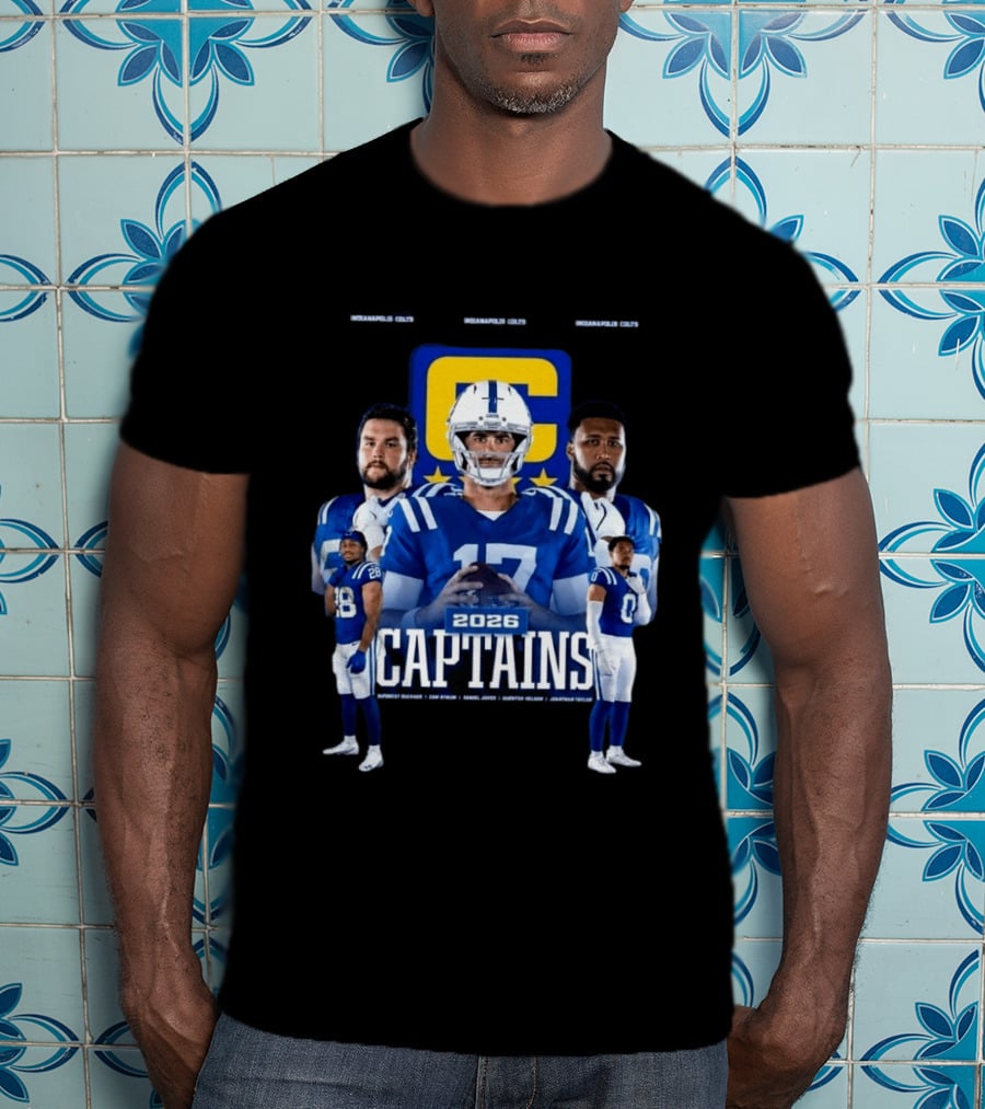 Colts Football 2026 Captains Sports Team T-Shirt