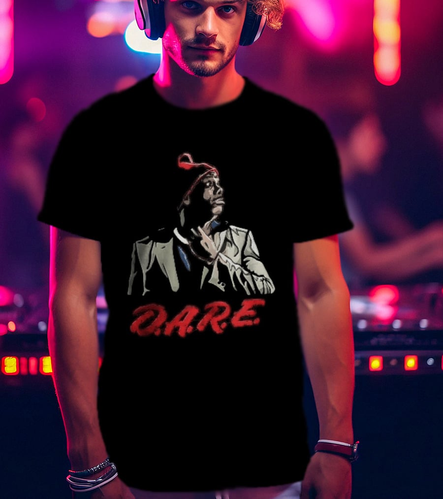 Tyrone Biggums D.A.R.E. Red Beanie Caricature T-Shirt