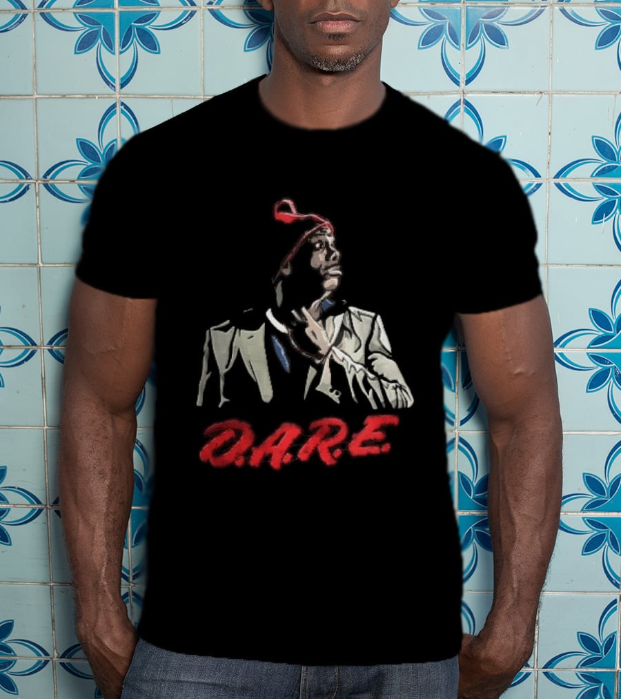 Tyrone Biggums D.A.R.E. Red Beanie Caricature T-Shirt