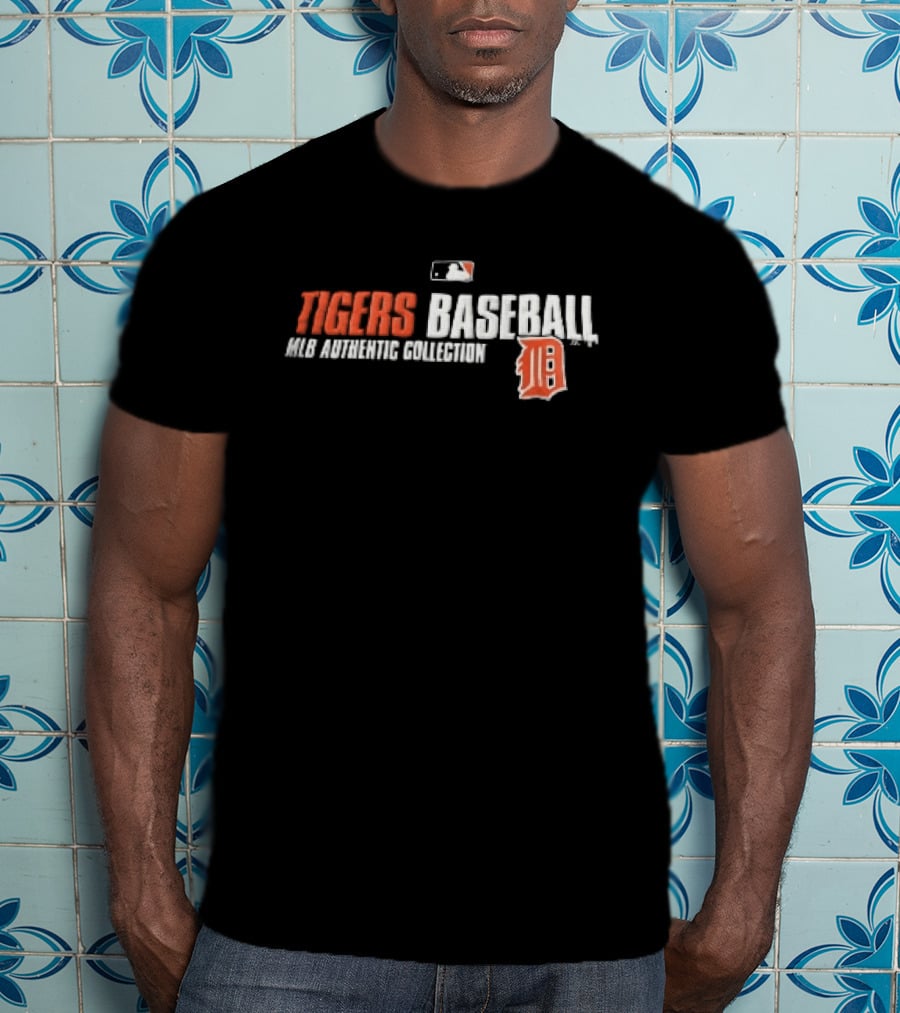 Detroit Tigers MLB Authentic Collection Old English D Baseball T-Shirt