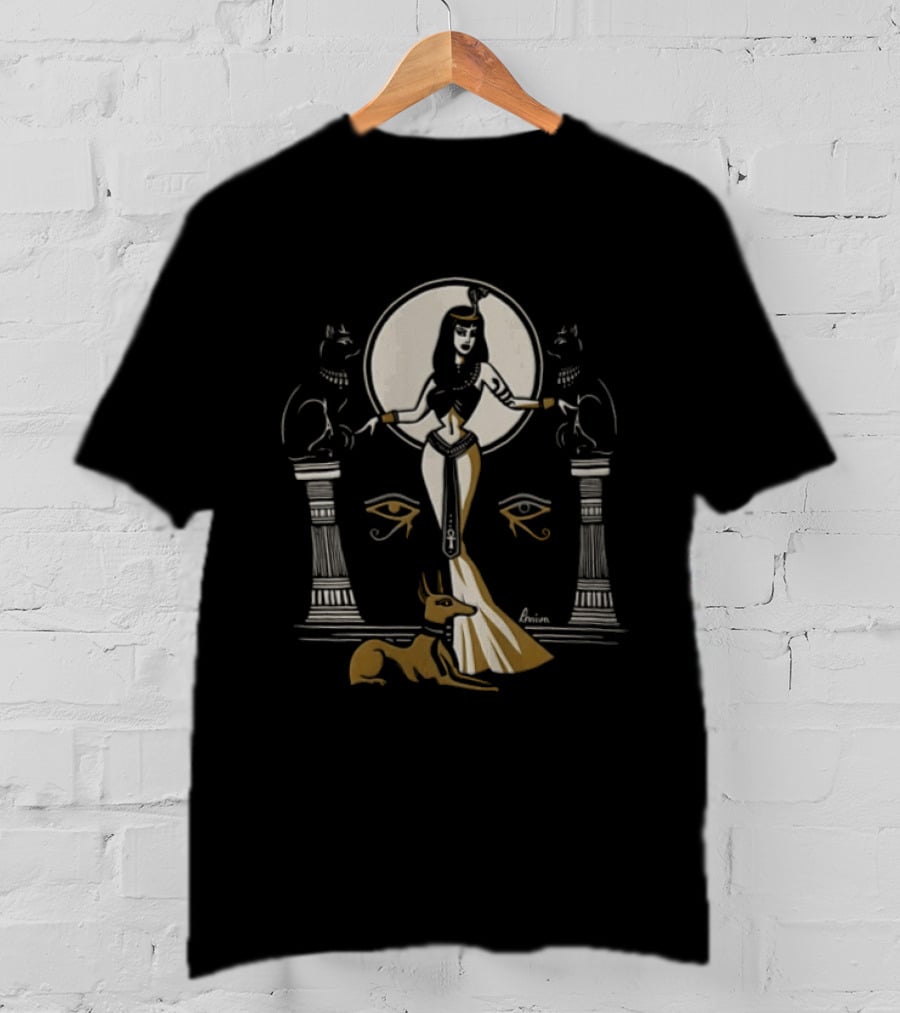 Egyptian Goddess Anubis Cats Iconic Ancient T-Shirt