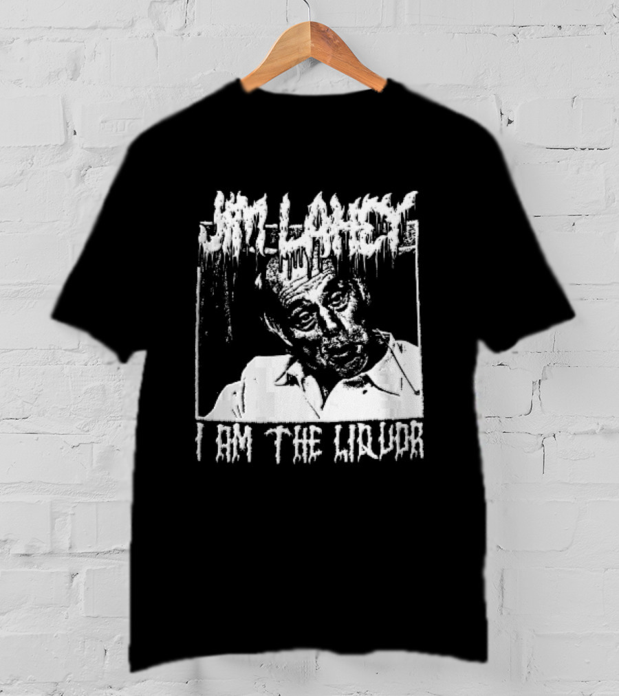 Jim Lahey I Am The Liquor Death Metal Halftone T-Shirt
