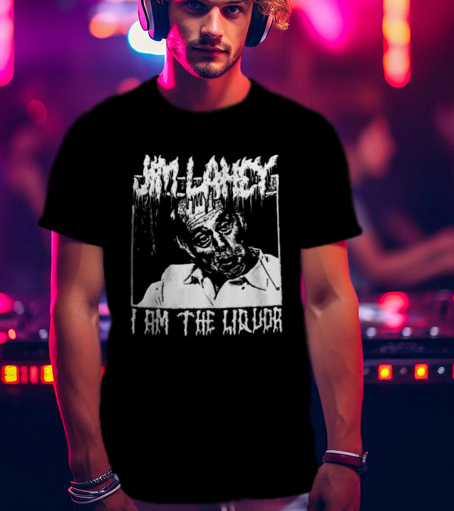 Jim Lahey I Am The Liquor Death Metal Halftone T-Shirt