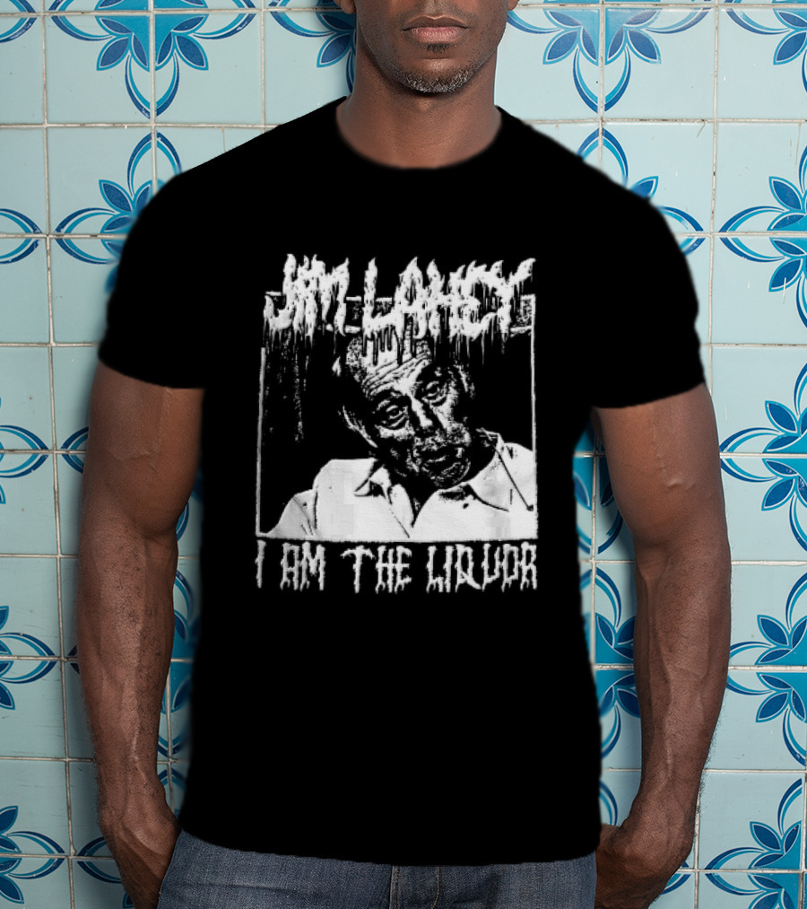 Jim Lahey I Am The Liquor Death Metal Halftone T-Shirt