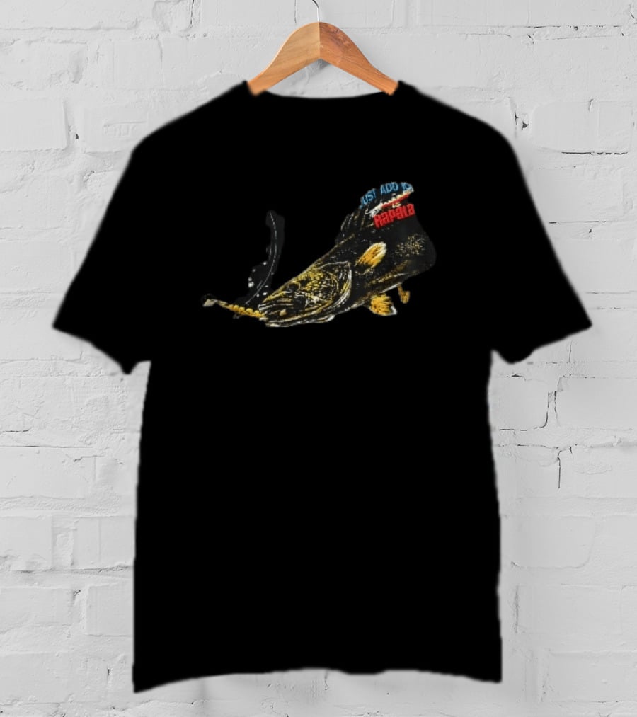 Rapala Just Add Ice Walleye Fish Biting Yellow Lure Underwater T-Shirt