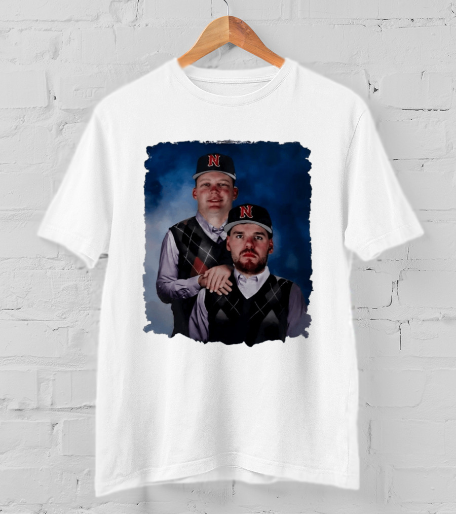 Brock Wilken And Luke Step Brothers N Cap Baseball T-Shirt